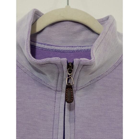 Tommy Bahama Men’s Sweater Long Sleeve 1/4 Zip Casual Golf Lilac Size Large - Picture 6 of 12